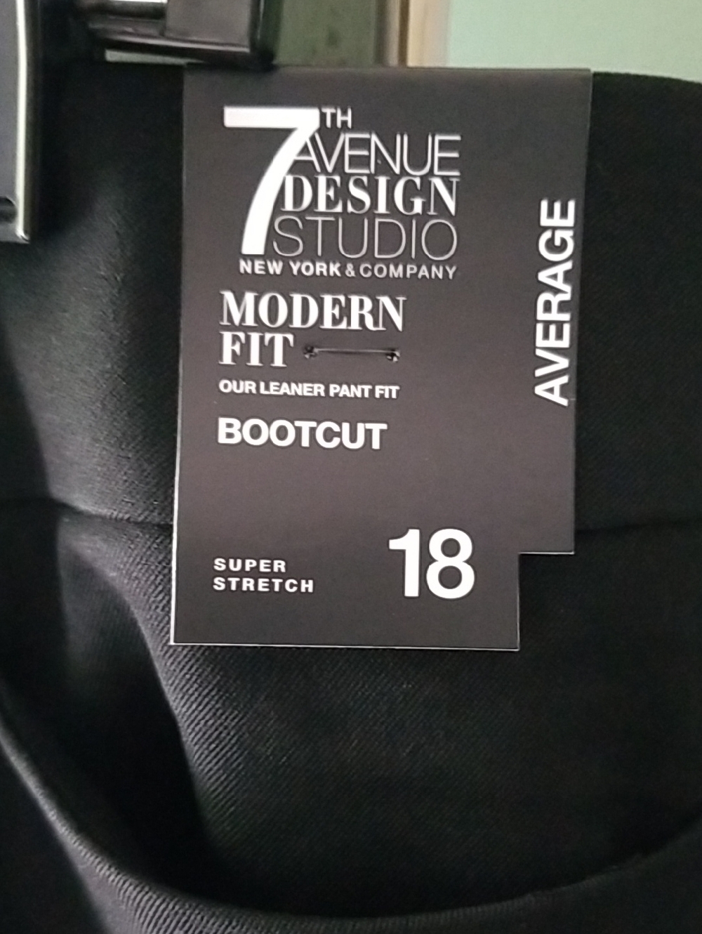 New York  and Company Black Dress Pants - Bootcutt Fit - Picture 4 of 8